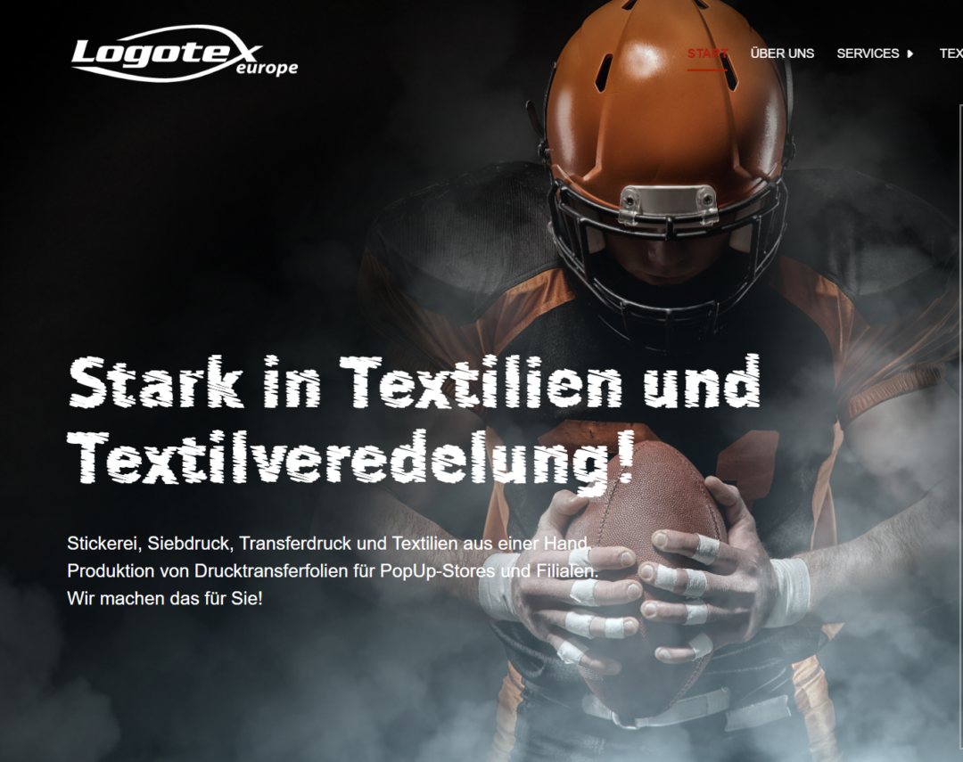 Logotex Europe Website Entwicklung