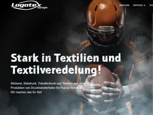Logotex Europe Website Entwicklung